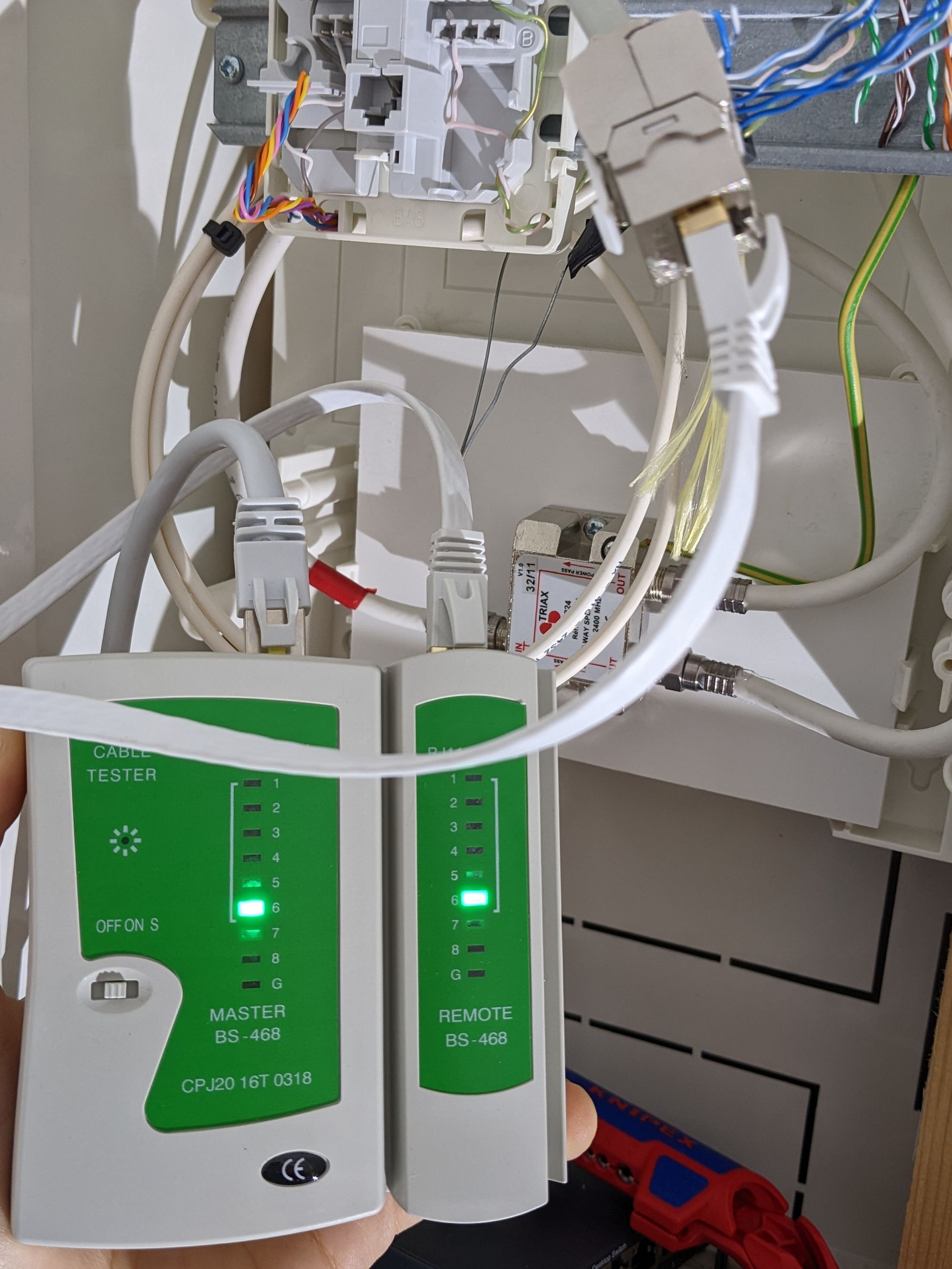 Test connexion RJ45